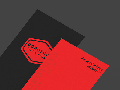 Dorothys Tile & Stone • 2016 Print Collateral branding business cards identity