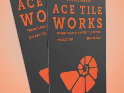 Ace Tile Works Cards branding businesscards identity