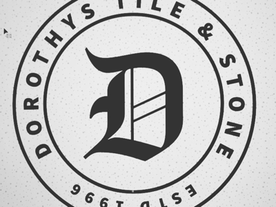 Dorothy's Tile & Stone Alternate Brand Badge Concept adobe illustrator branding graphic design logo