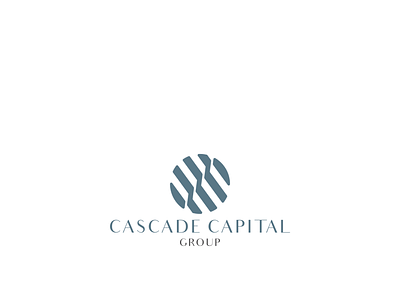 Logo for CASCADE CAPITAL GROUP (Financial Investments company). accounting capital cascade catchy clever financial genius genius idea hidden message investment logo memorable