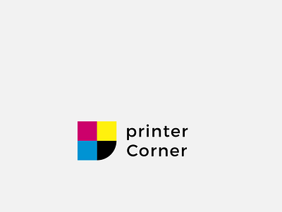 Logo for PRINTER CORNER (New e-Commerce Website) catchy clever colors hidden message logo memorable printer