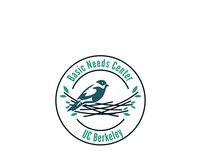 Logo for The UC Berkeley Basic Needs Center branding california catchy clever genius genius idea graphic design hidden message logo memorable