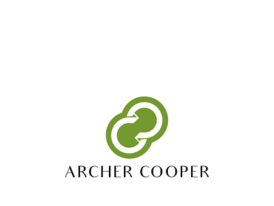 Logo for ARCHER COOPER (consulting agency) branding clever consulting genius genius idea graphic design hidden message logo memorable smart