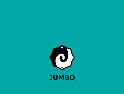 logo for JUMBO (security and privacy app) branding catchy clever consulting design elephant genius idea graphic design hidden message logo memorable privacy security umbrella