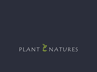 Logo for PLANT NATURES (modern Online shop)