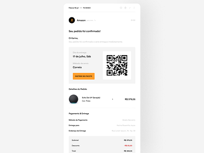 Daily UI #017 • Email Receipt dailyui017 email receipt uidesign uxdesign
