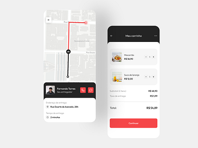 Daily UI #020 • Location Tracker app food dailyui dailyui020 delivery location tracker uidesign