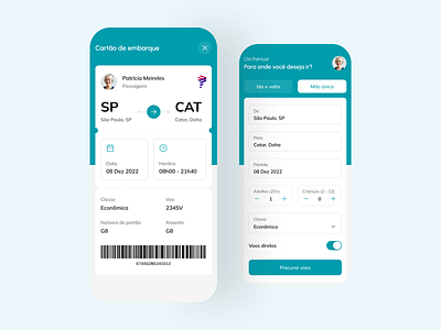 Daily UI #024 • Boarding Pass aplicativo de avião boarding pass cartão de embarque dailyui dailyui24 uidesign