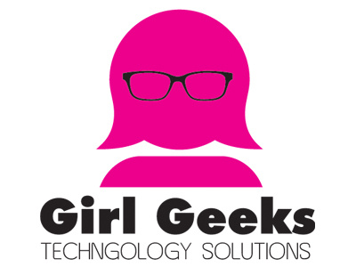 girl geek take 2 geek girl glasses logo pink technology