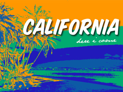 california, here i come by sassy_jackie on Dribbble