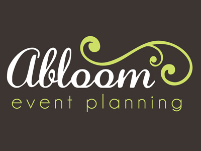 abloom event planning bloom events logo simple