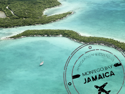 jamaica jamaica passport stamp plane travel