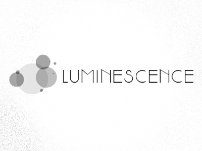 luminescence three bubbles logo unused concept