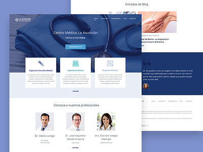 MDEE Website blog design doctor header icon landing medical ui ux web