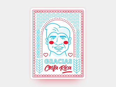 Costa Rica's presidential election card costa rica elections flat fun icon illustration illustrator outline pattern playing card president
