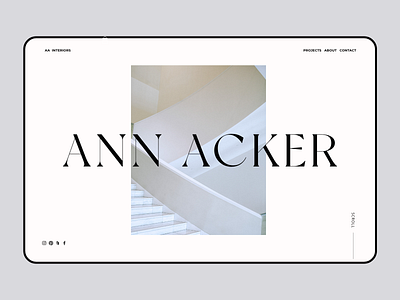 Ann Acker website design