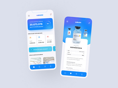 Vaksini Mobile App app branding design icon typography ui ux