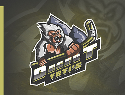 Desert Yeti Mascot logo branding design dribble wolf mascot logo illustration logo logo maker majid majid shazad vector yeti yeti logo yeti mascot logo