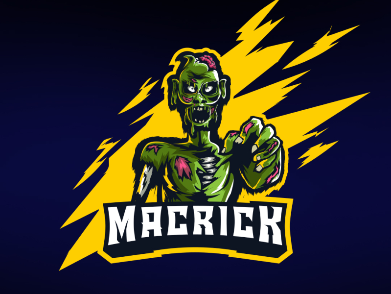 Cartoon Zombie Mascot Logo Design Royalty Free SVG, Cliparts, Vectors, and  Stock Illustration. Image 128821993.