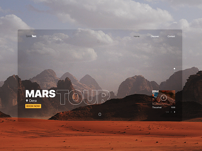 Mars Tour design minimal ui webdesign website