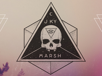 J KY Marsh Branding branding identity logo skull