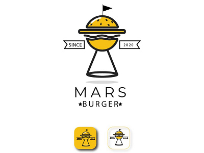 Mars Burger design graphic design illustration logo