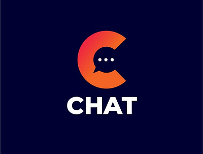 Chat graphic design illustration logo