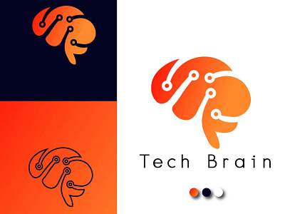 Tech Brain design graphic design illustration logo