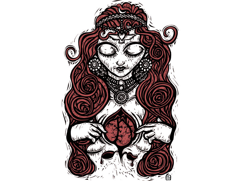 "heart is a heart" update drawing person personal art love vector illustration