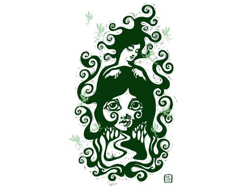 Dream illustration vector love art personal person drawing dream