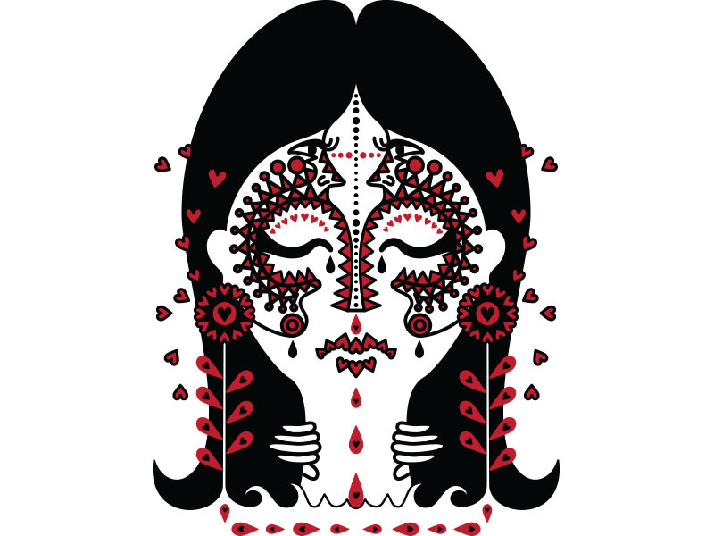 Kill Them With Kindness - updated WIP art personal person drawing doodle illustration vector love hate anger