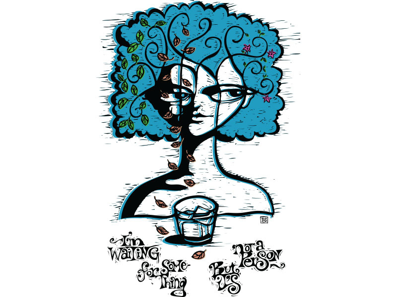 "I'm waiting for something..." - WIP vector doodle drawing person personal hand drawn lettering art hand lettering illustration