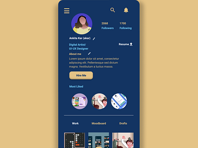 DailyUI:005:User Profile