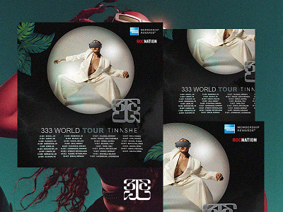 Tinashe - 333 (Album Cover Art, Tour, and Cassette) Concept branding design graphic design illustration