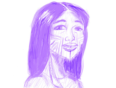 Indigenous Woman Sketch character design freehand illustration sketch sketchart