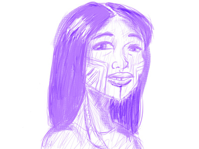 Indigenous Woman Sketch