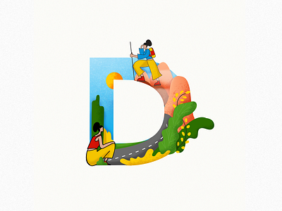 D 36daysoftype charactor colorful design determination dribbble illustration im designs imagination nature