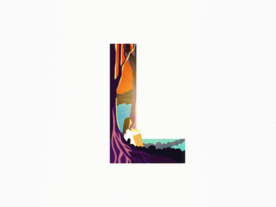 L 36daysoftype colorful design dawn dribbble emotions illustration im designs lonely