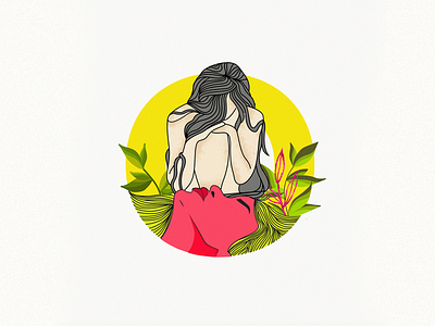 O 36daysoftype colorful design deep illustration mother nature theme thoughts yellow