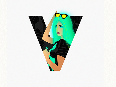 V 36daysoftype character characterdesign colorful design illustration im designs