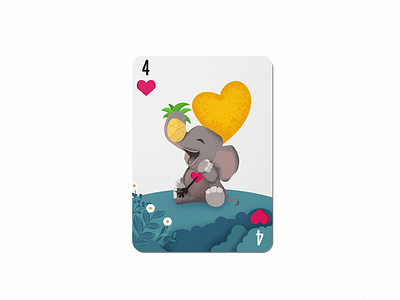 4 36daysoftype colorful design dribbble elephant illustration im designs pineapplle tragedy