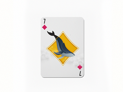 7 36daysoftype colorful design diamond dribbble illustration im designs playingcards red whale