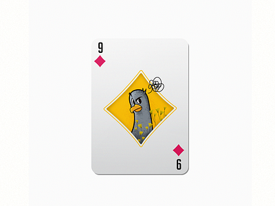 9 36daysoftype colorful colorful design diamond dribbble illustration im designs pigeon playing card smart