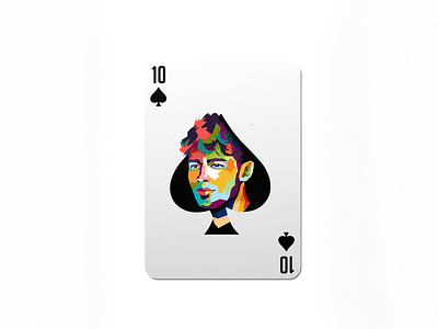 10 10 art brothers colorful design dribbble illustration im designs joe jonas playing cards potrait spade wpap