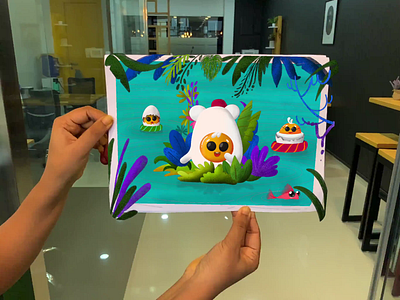 Egg-cited 3d 3d art breakfast colorful cute dribbble egg illustration illustration digital imagination procreate slide ar