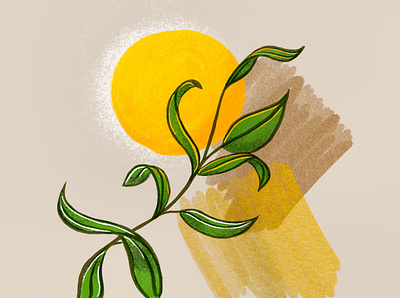 Sunshine 100days 1stshot colorful design design digital painting dribbble graphic design illustration inktober painting sun