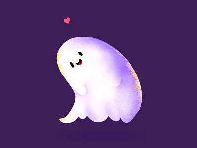 Cuteness Overloaded colorful design dribbble ghost graphic design halloween illustration imagination minimal4 procreate sketch