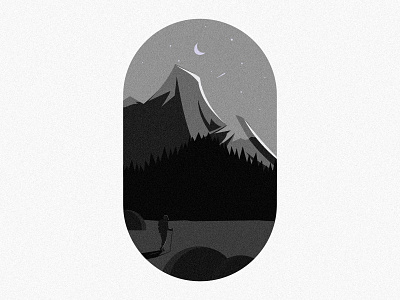 That Feeling forest illustration illustrator im designs mountain night life tracking travel