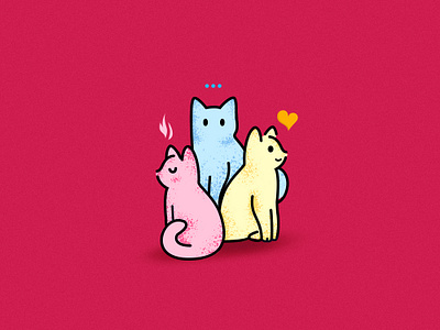 Cat's Wisdom animallove cat catlovers concept design studio illustration im designs lesson love minimal