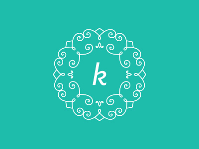 Personal Logo Rebrand brand identity k kate lines logo mandala mono pattern personal rebrand symmetric